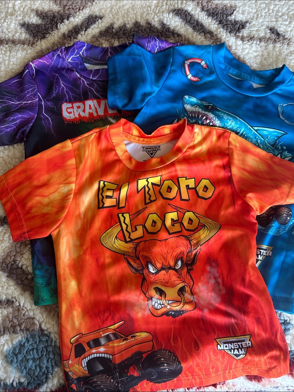 Monster Jam T-shirt bundle